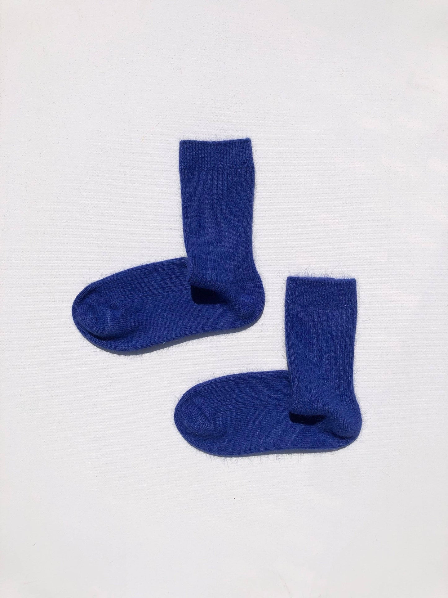 ANGORA WOOL SOCKS -  Blue sapphire