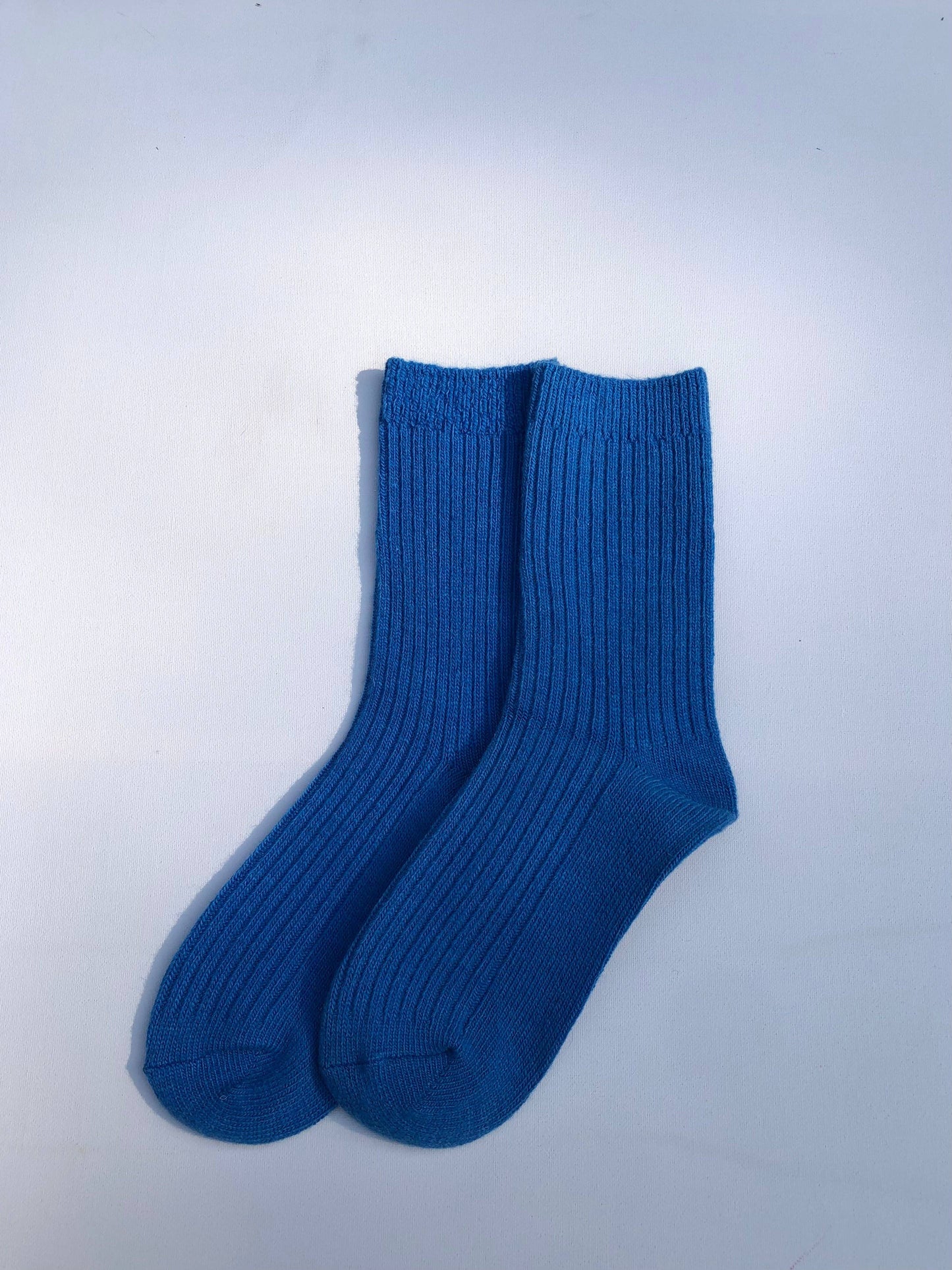 ICELAND WOOL SOCKS - crystal bright: Royal blue / M/L