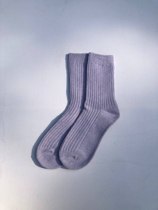 ICELAND WOOL SOCKS - Lilac