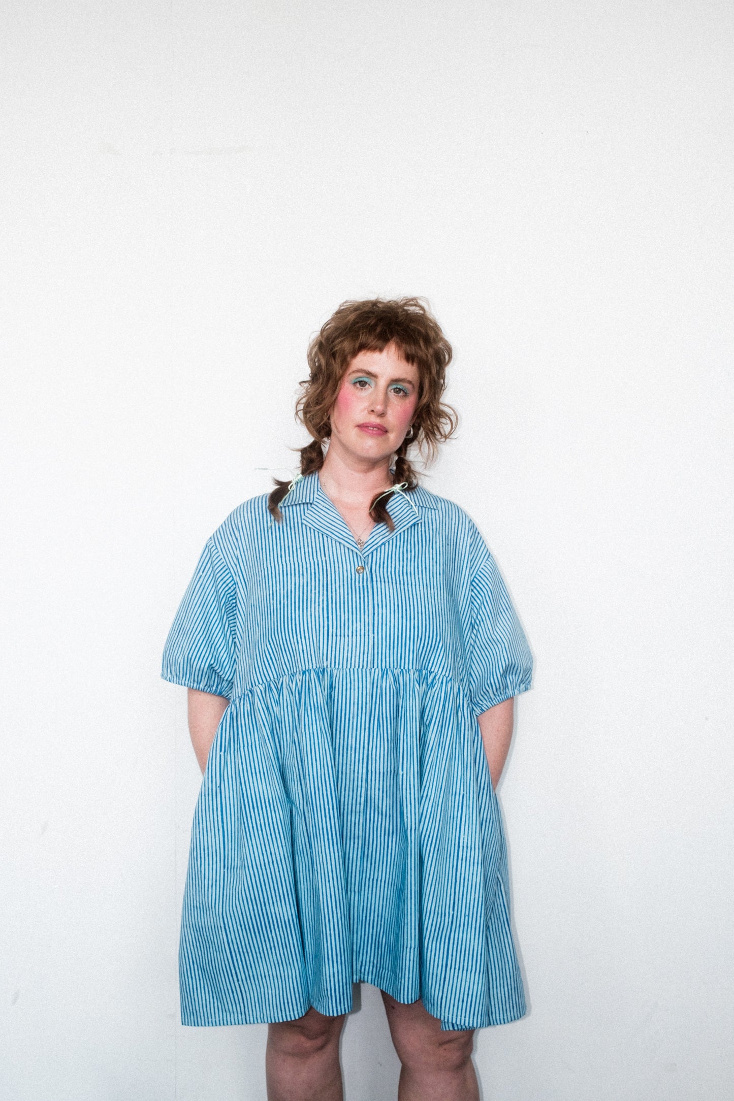 Baby Doll in Blue Stripe