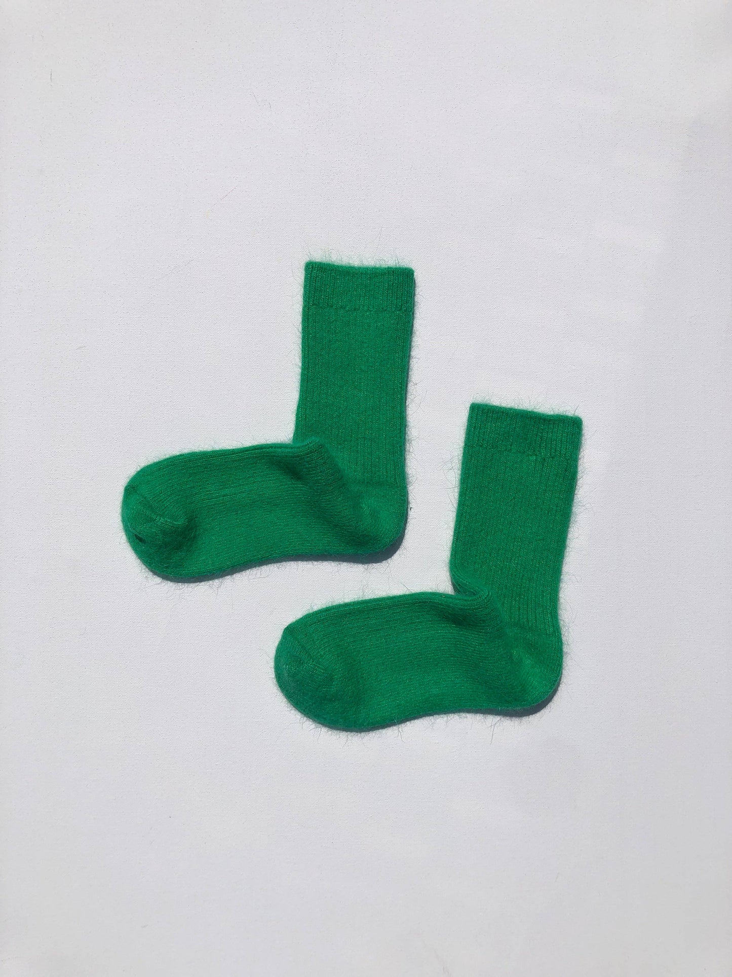 ANGORA WOOL SOCKS - Gym Class Green