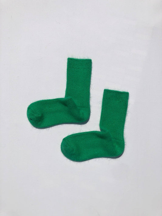 ANGORA WOOL SOCKS - Gym Class Green